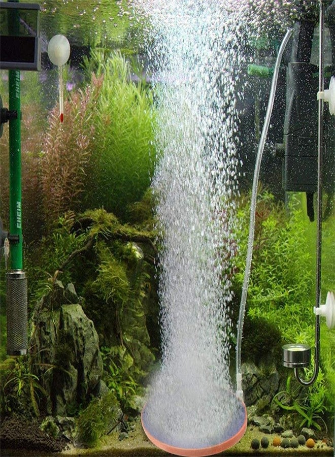 VAYINATO® (Pack of 2) Aquarium 4inch Ring Air Stone Disc Bubble Diffuser Pump Fish Tank Air Bubbler Maker Aquarium Pump Accessories - Hydroponics Air Pump Round by Petzlifeworld - Image 4